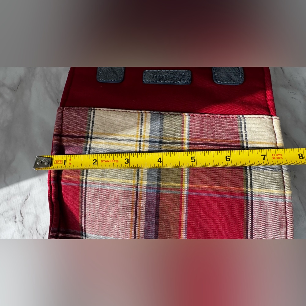 NWT Longaberger Orchard Park Plaid Mini Tote Bag - Picture 4 of 14